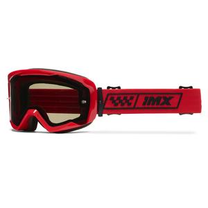 Ochelari de protecție iMX Endurance Race roșu-roșu cu plexiglas afumat