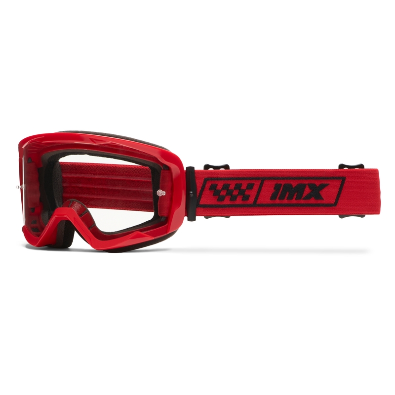 Ochelari de protecție iMX Endurance Race roșu-roșu cu plexiglas afumat