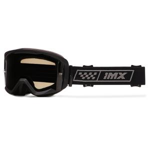 Ochelari de protecție iMX Endurance Race pentru motocicletă negru-gri cu plexiglas afumat