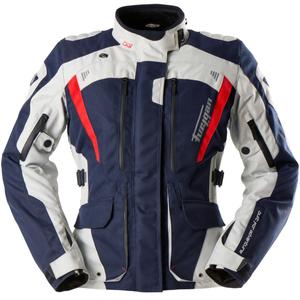 Geaca moto dama Furygan Apalaches Lady Evo albastru-bej-rosu