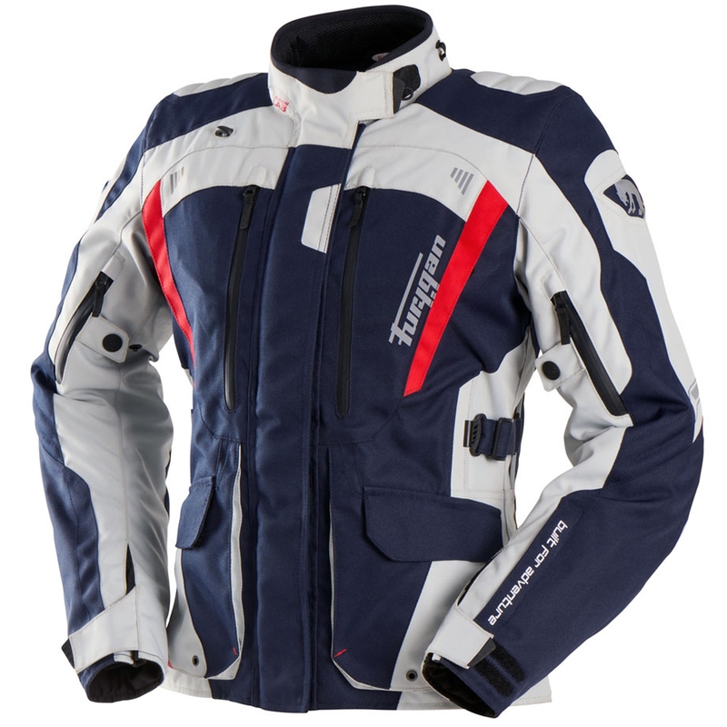 Geaca moto dama Furygan Apalaches Lady Evo albastru-bej-rosu