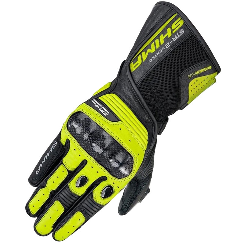 Mănuși moto Shima STR-2 Vent galben fluo
