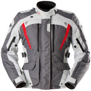 Geaca moto dama Furygan Apalaches Lady Evo gri-bej-rosu