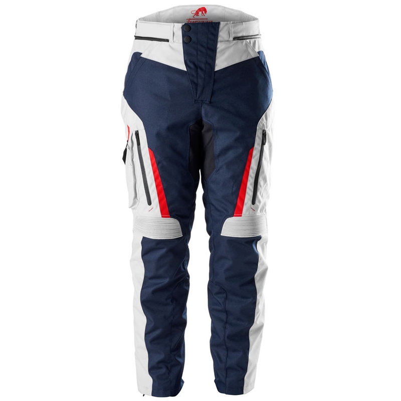 Pantaloni moto Furygan Killington albastru-bej-rosu
