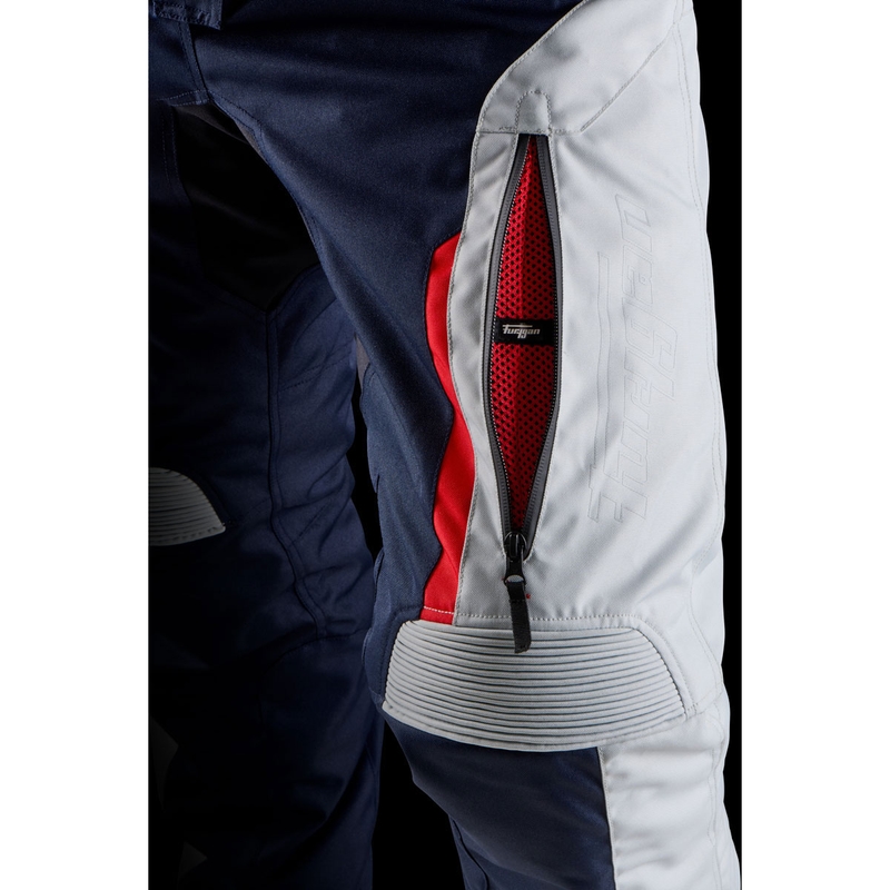 Pantaloni moto Furygan Killington albastru-bej-rosu