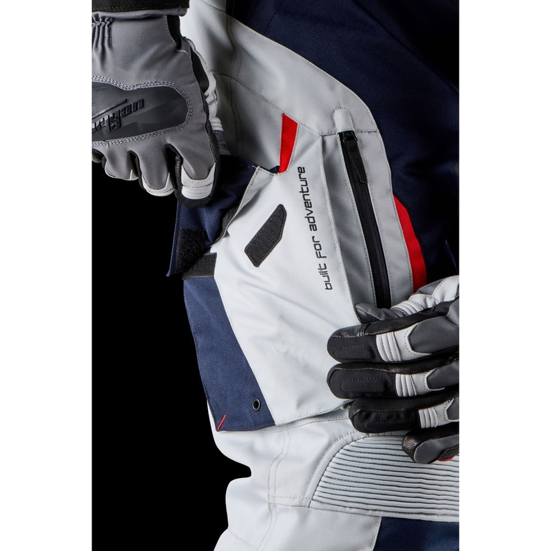 Pantaloni moto Furygan Killington albastru-bej-rosu