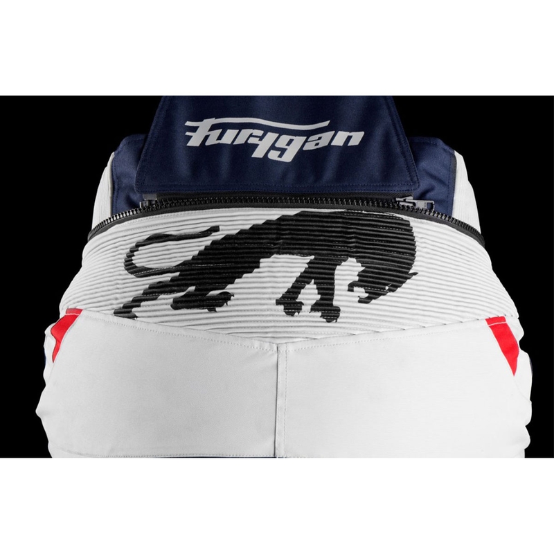 Pantaloni moto Furygan Killington albastru-bej-rosu
