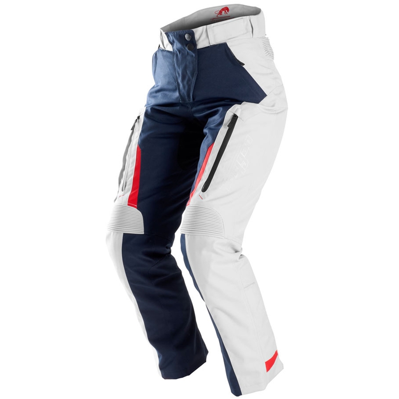 Pantaloni moto dama Furygan Killington Lady albastru-bej-rosu