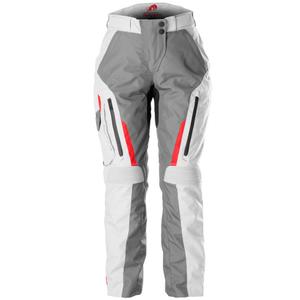 Pantaloni moto dama Furygan Killington Lady gri-bej-rosu