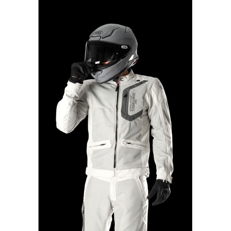Pantaloni moto Furygan Ciaran bej-gri
