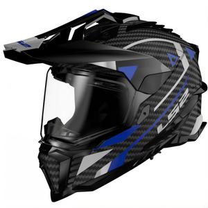 Casca moto Enduro LS2 MX701 C Explorer Adventure albastra