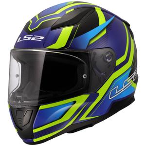 Casca moto integrala LS2 FF353 Rapid II Flitz galben-albastru fluo