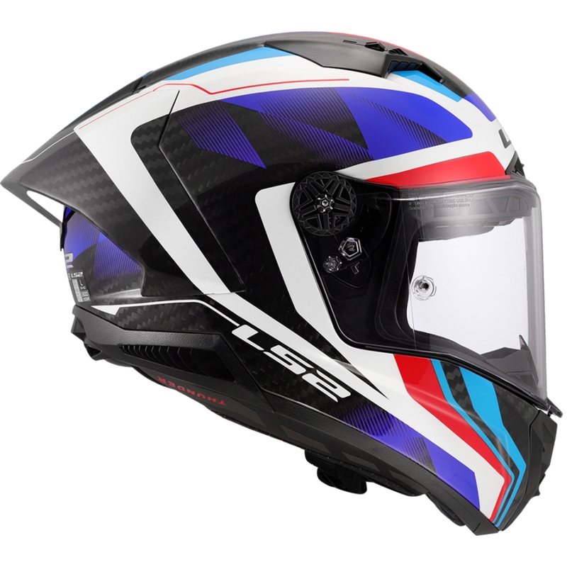 Casca moto integrala LS2 FF805 Thunder C GP Aero Raute albastru-rosu