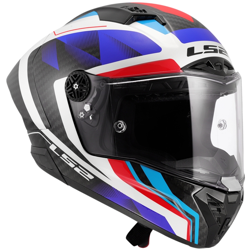 Casca moto integrala LS2 FF805 Thunder C GP Aero Raute albastru-rosu