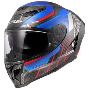 Casca integrala pentru motocicleta LS2 FF807 Dragon Trax albastru-rosu