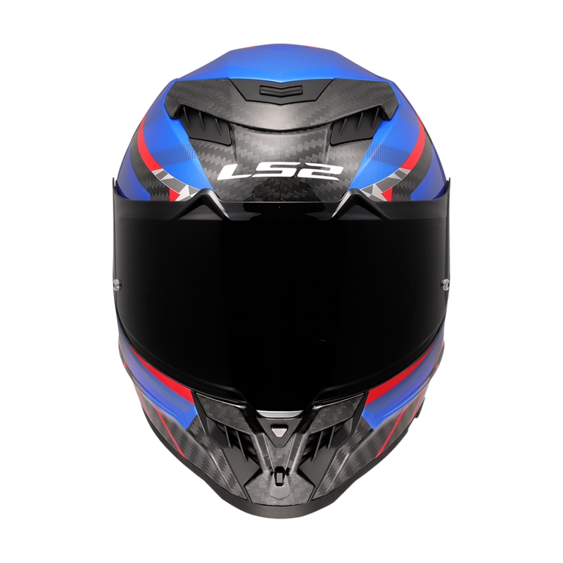 Casca integrala pentru motocicleta LS2 FF807 Dragon Trax albastru-rosu