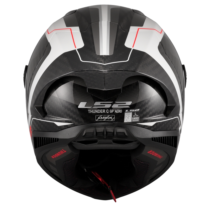 Casca integrala pentru motocicleta LS2 FF805 Thunder C GP Aero Raute alb-gri
