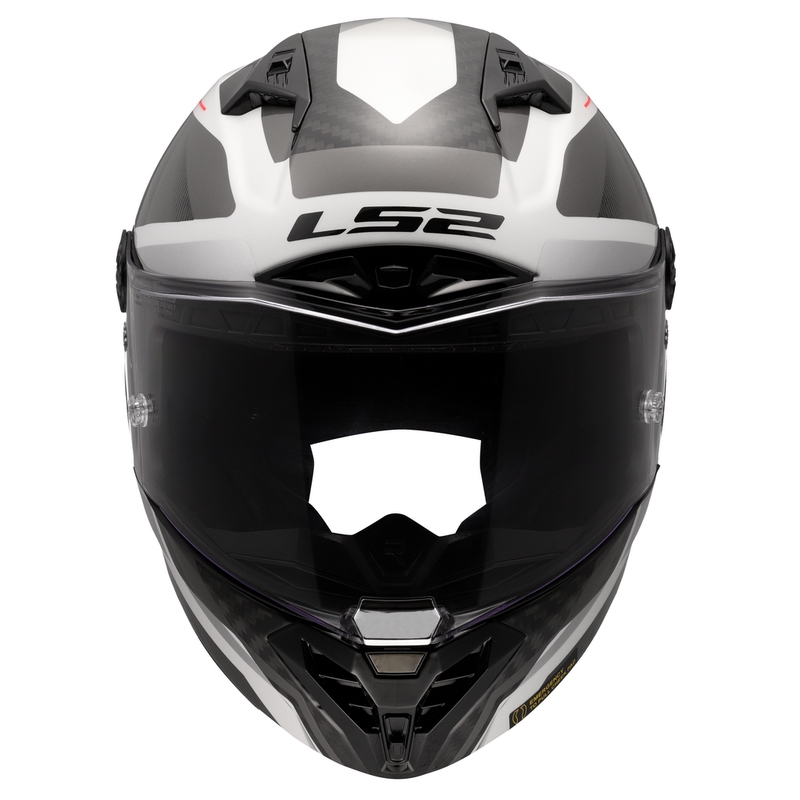 Casca integrala pentru motocicleta LS2 FF805 Thunder C GP Aero Raute alb-gri