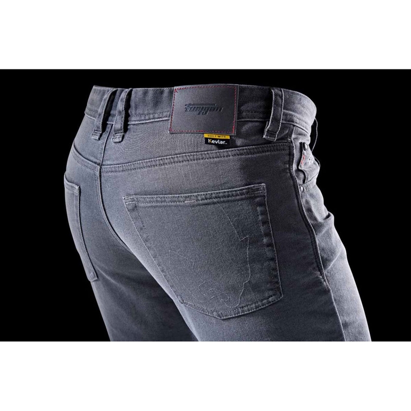 Blugi motocicletă drepți Furygan D12 X Kevlar® gri