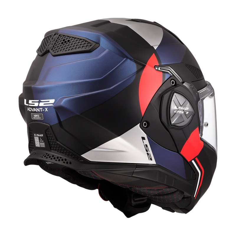 Cască de motocicletă rabatabilă LS2 FF901 Advant X Ultra albastru-roșu