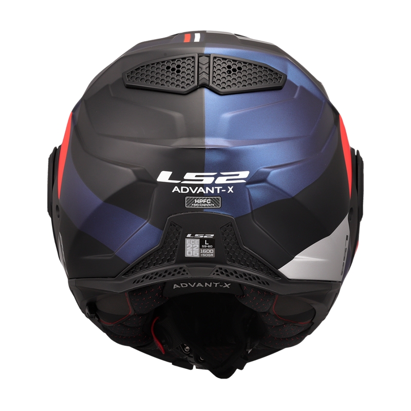 Cască de motocicletă rabatabilă LS2 FF901 Advant X Ultra albastru-roșu