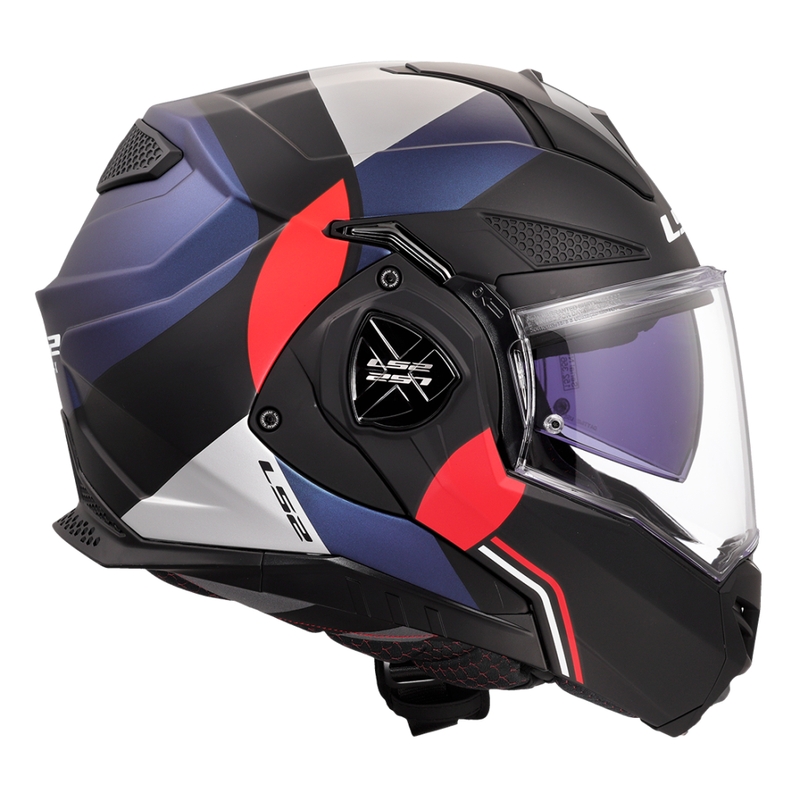 Cască de motocicletă rabatabilă LS2 FF901 Advant X Ultra albastru-roșu