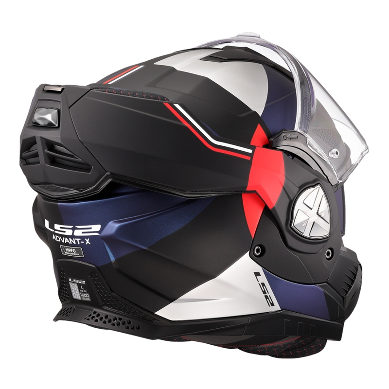 Cască de motocicletă rabatabilă LS2 FF901 Advant X Ultra albastru-roșu