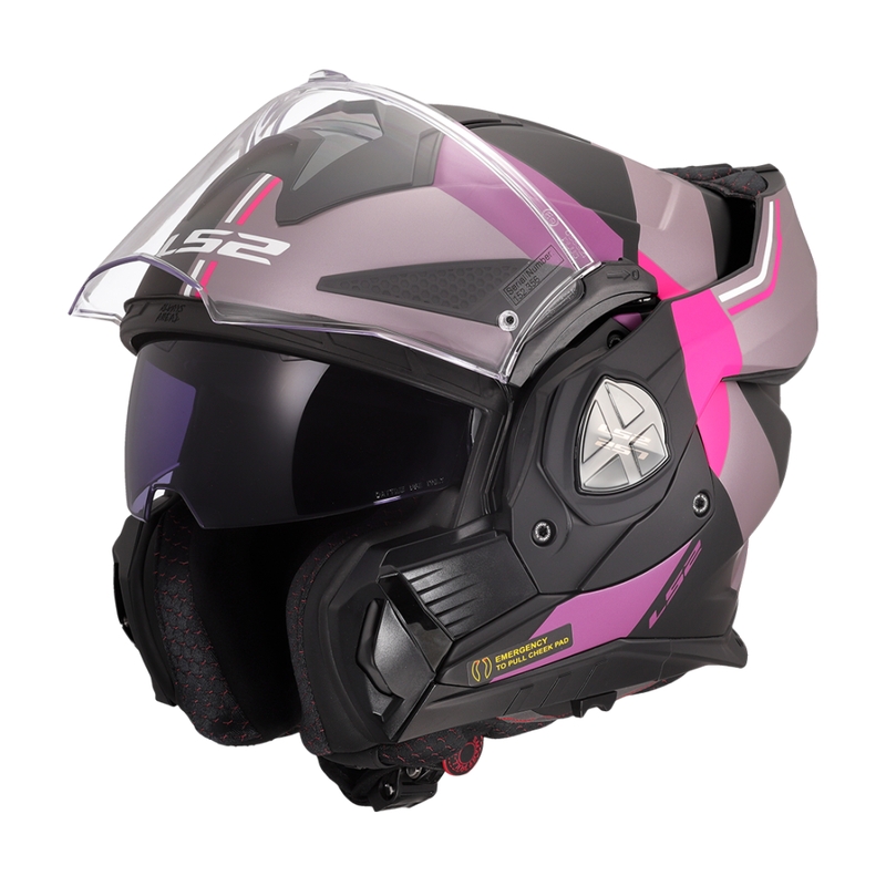 Cască de motocicletă rabatabilă LS2 FF901 Advant X Ultra gri-violet