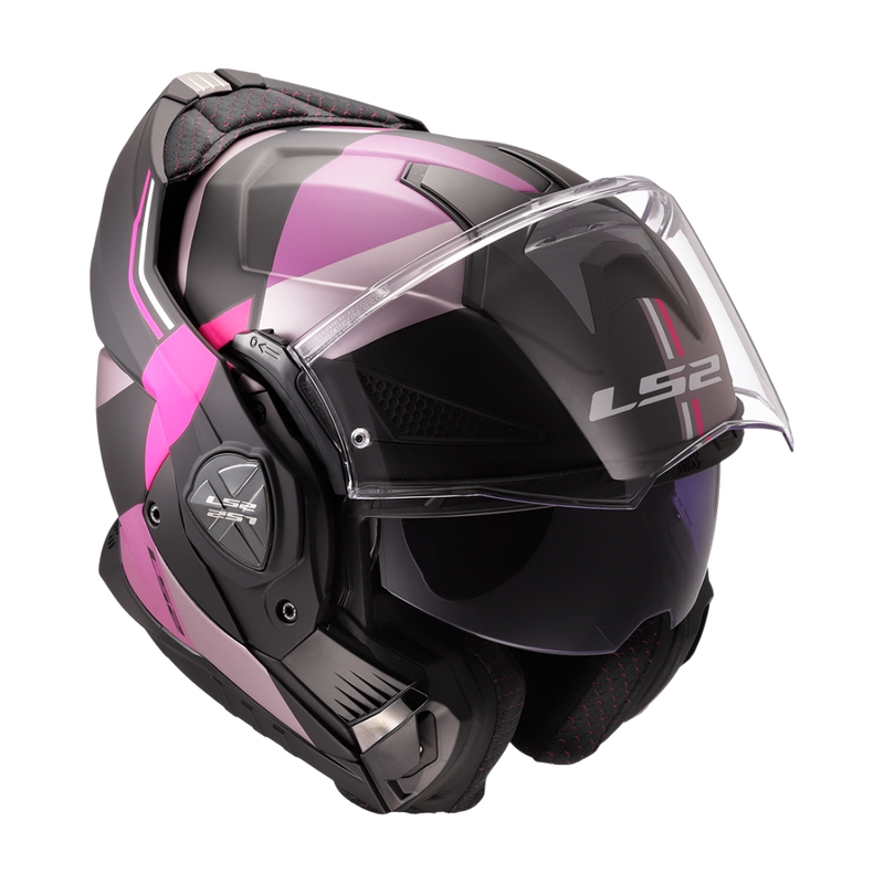 Cască de motocicletă rabatabilă LS2 FF901 Advant X Ultra gri-violet