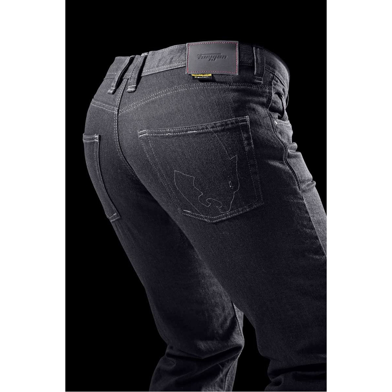 Blugi motocicletă drepți Furygan K12 X Kevlar® gri închis