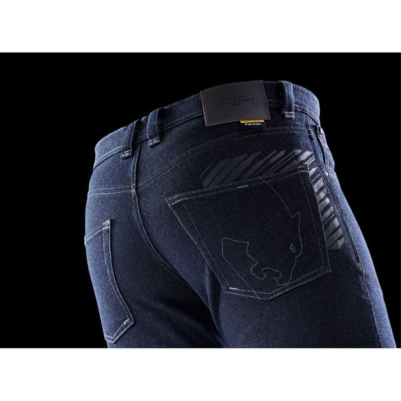 Blugi motociclisți Furygan Tyron X Kevlar® slim, albastru închis