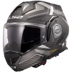 Cască de motocicletă rabatabilă LS2 FF901 Advant XC Horizon gri-argintiu