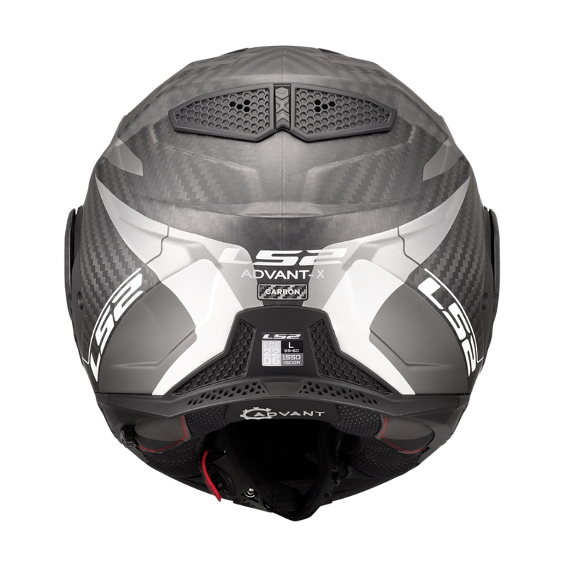 Cască de motocicletă rabatabilă LS2 FF901 Advant XC Horizon gri-argintiu