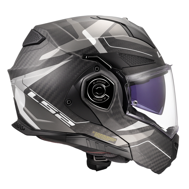 Cască de motocicletă rabatabilă LS2 FF901 Advant XC Horizon gri-argintiu