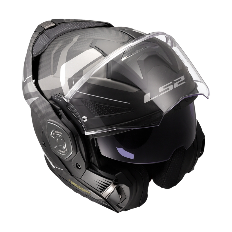 Cască de motocicletă rabatabilă LS2 FF901 Advant XC Horizon gri-argintiu