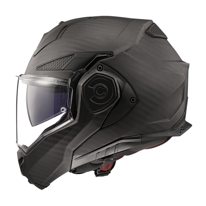 Cască de motocicletă rabatabilă LS2 FF901 Advant X Solid Carbon negru mat