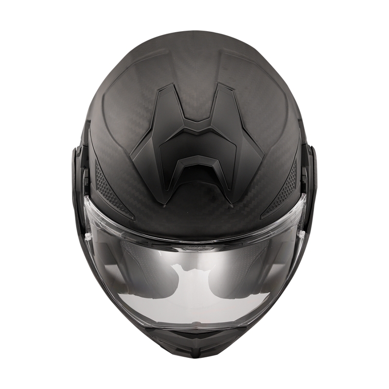 Cască de motocicletă rabatabilă LS2 FF901 Advant X Solid Carbon negru mat