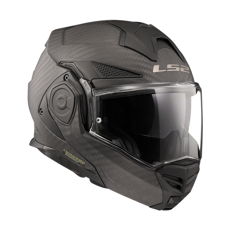 Cască de motocicletă rabatabilă LS2 FF901 Advant X Solid Carbon negru mat
