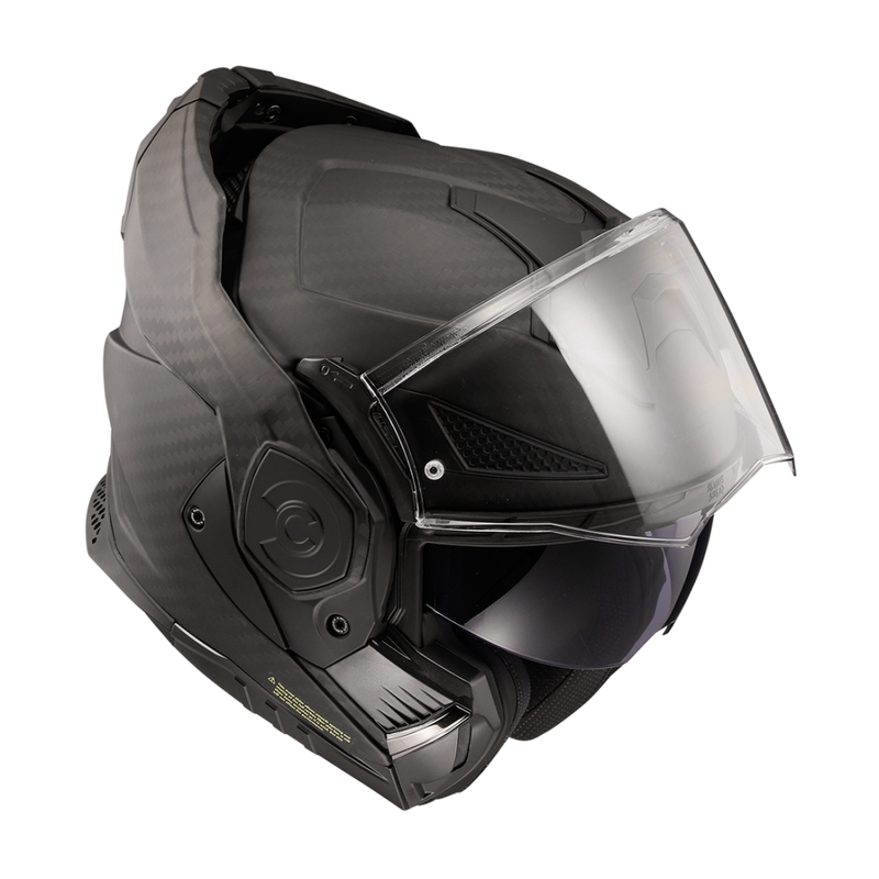 Cască de motocicletă rabatabilă LS2 FF901 Advant X Solid Carbon negru mat