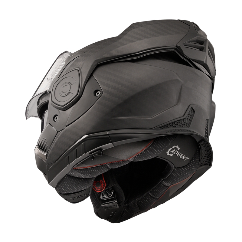 Cască de motocicletă rabatabilă LS2 FF901 Advant X Solid Carbon negru mat