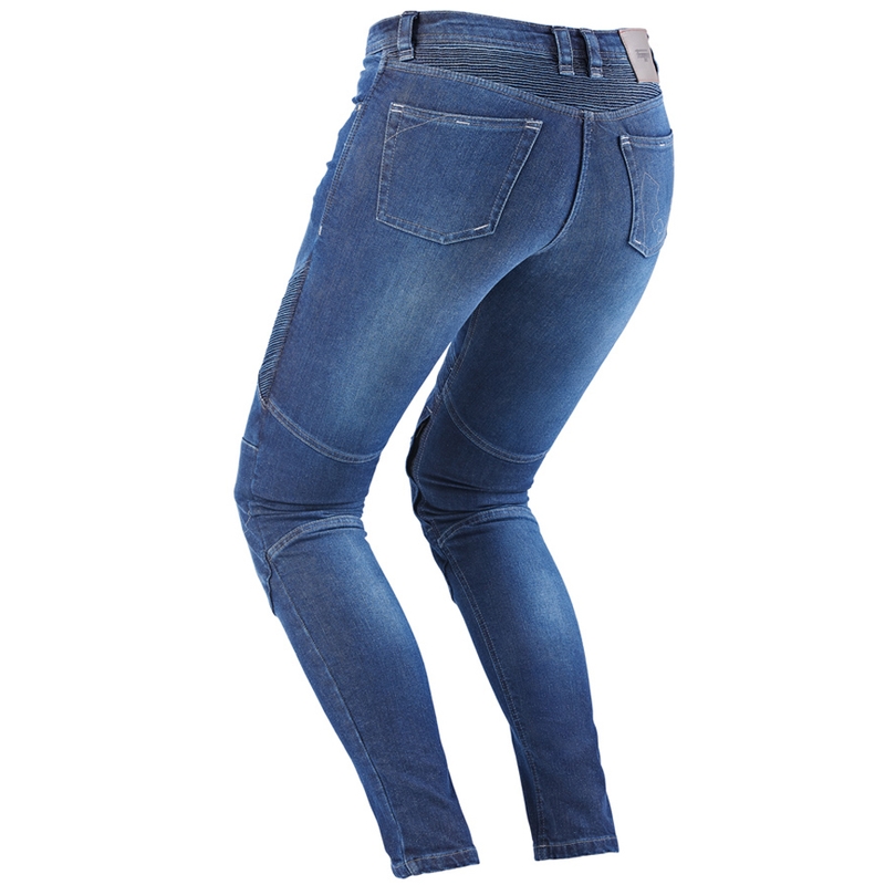 Blugi moto dama Furygan Purdey Evo Slim albastri