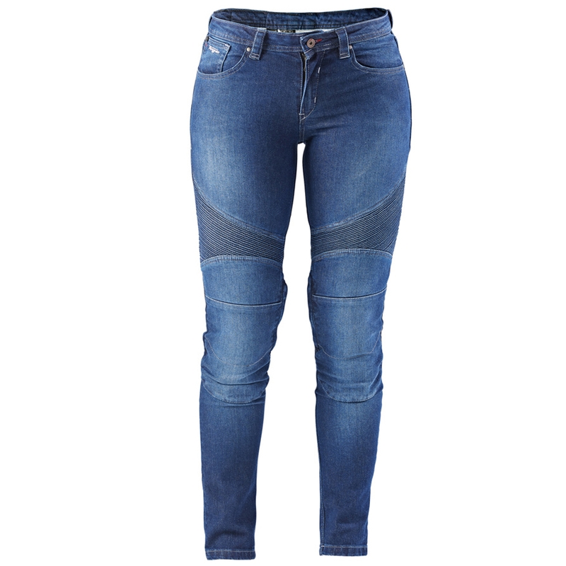 Blugi moto dama Furygan Purdey Evo Slim albastri