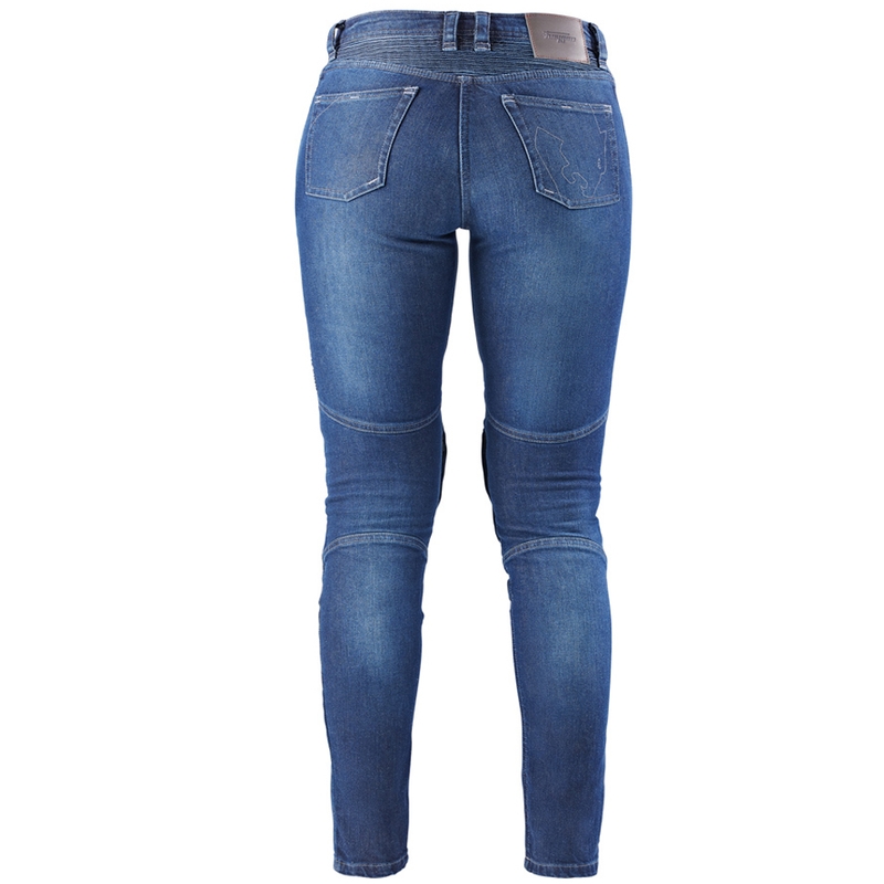 Blugi moto dama Furygan Purdey Evo Slim albastri