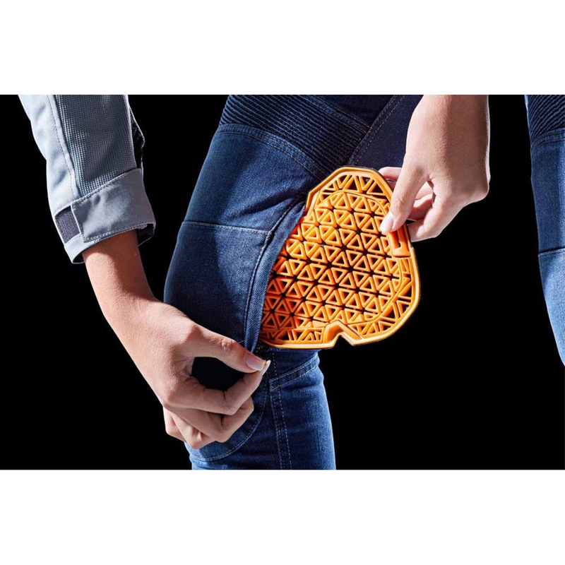 Blugi moto dama Furygan Purdey Evo Slim albastri