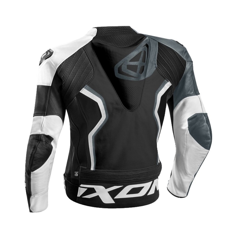 IXON Falcon negru-gri-alb negru-alb jachetă de motociclete lichidare