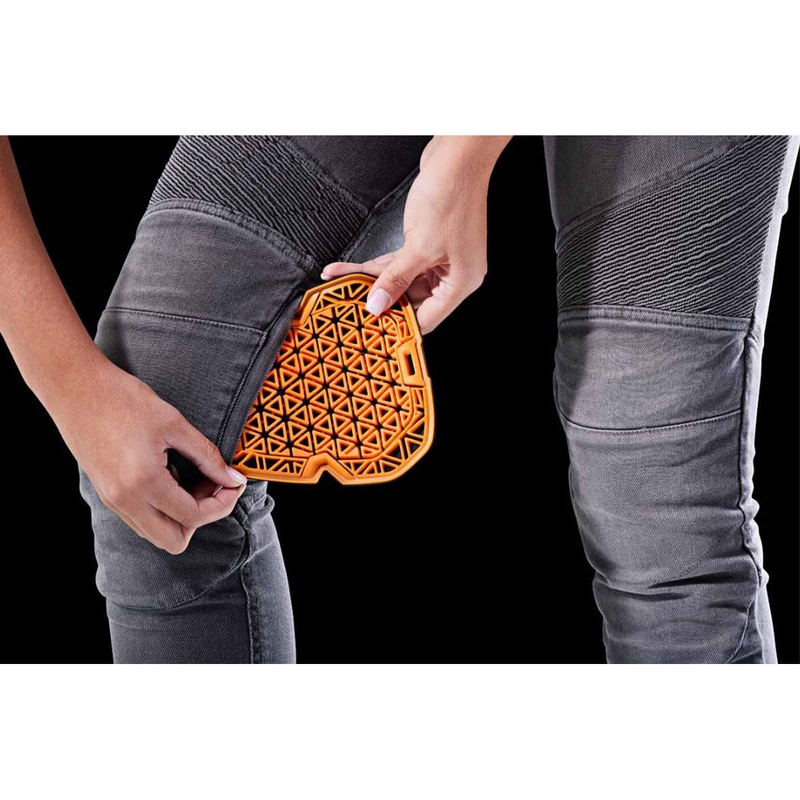Blugi moto dama Furygan Purdey Evo Slim gri