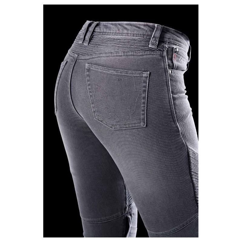 Blugi moto dama Furygan Purdey Evo Slim gri
