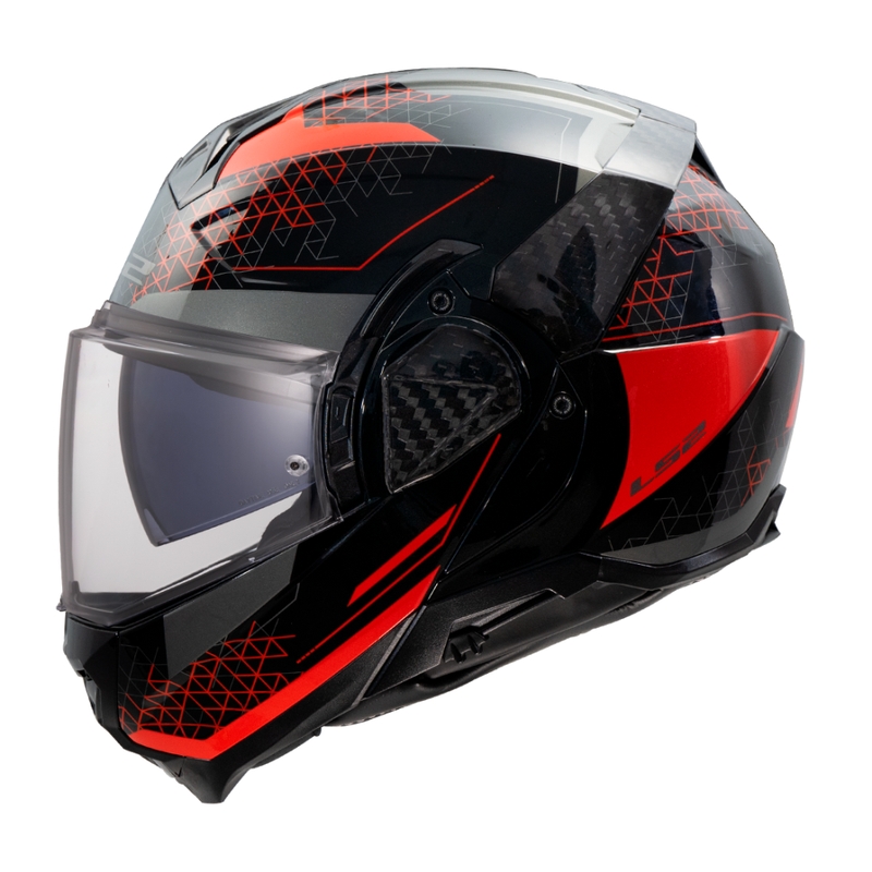 Casca de motocicleta rabatabila LS2 FF910 Advant II Astral red
