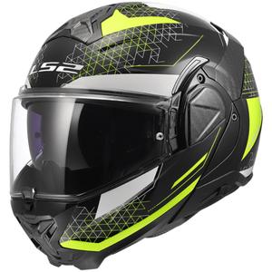 Cască de motocicletă rabatabilă LS2 FF910 Advant II Astral galben fluo