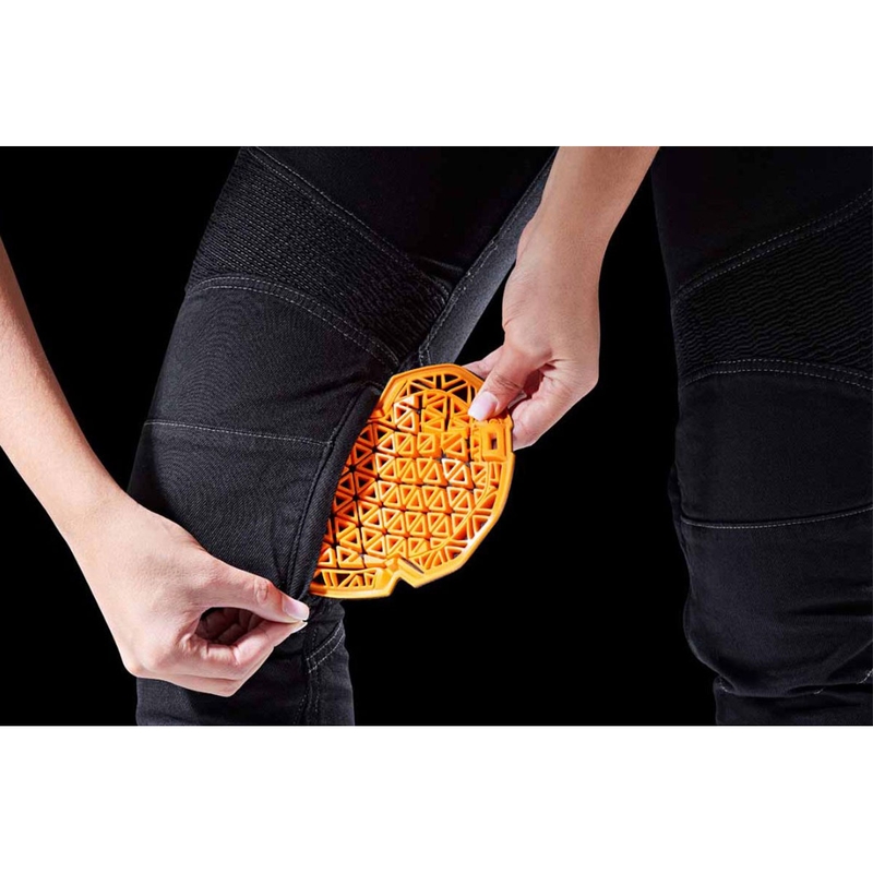 Blugi motociclete dama Furygan Purdey Evo Slim negri